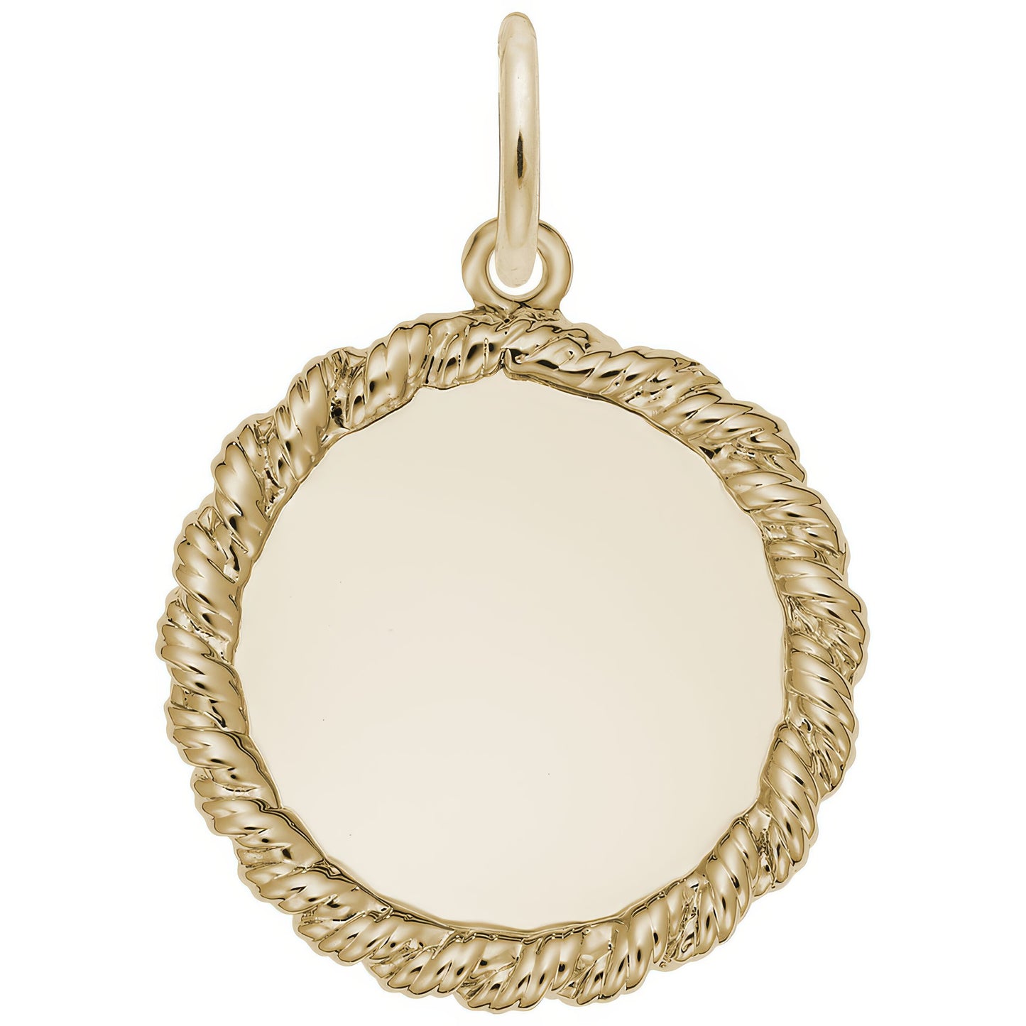 Extra Small Twisted Rope Charm - Metal - Sterling Silver