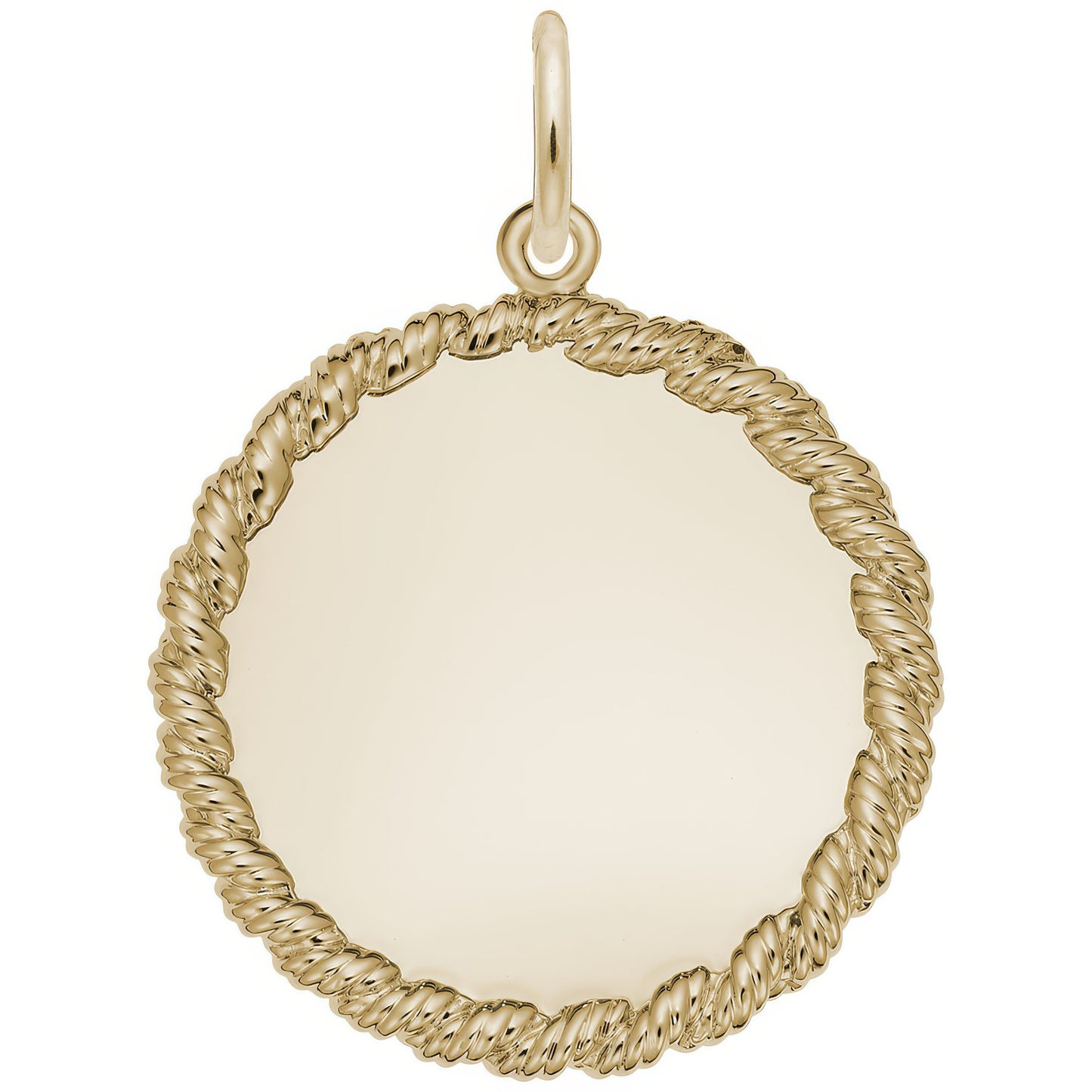 Medium Twisted Rope Charm - Metal - Sterling Silver