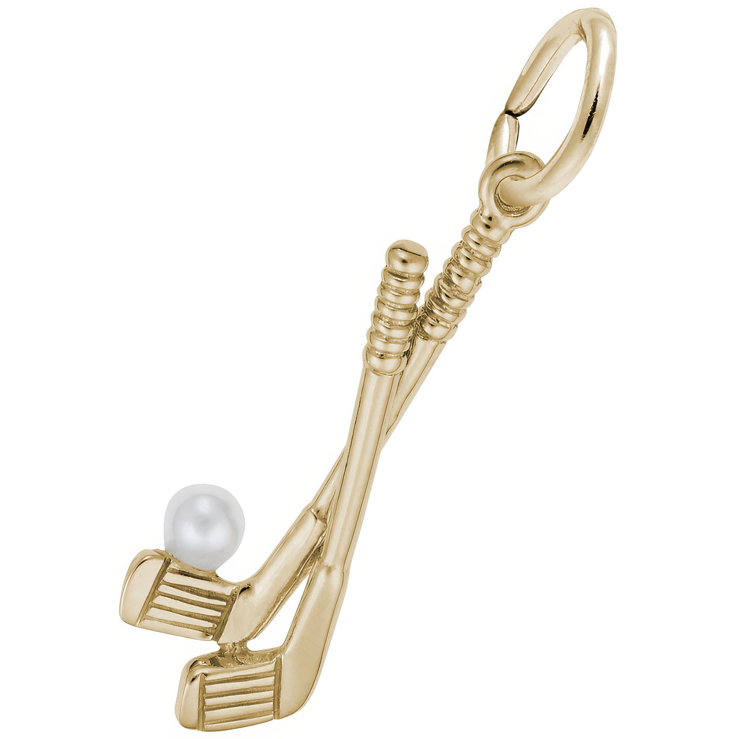 Sterling Silver Golf Clubs Charm - 21mm x 8mm