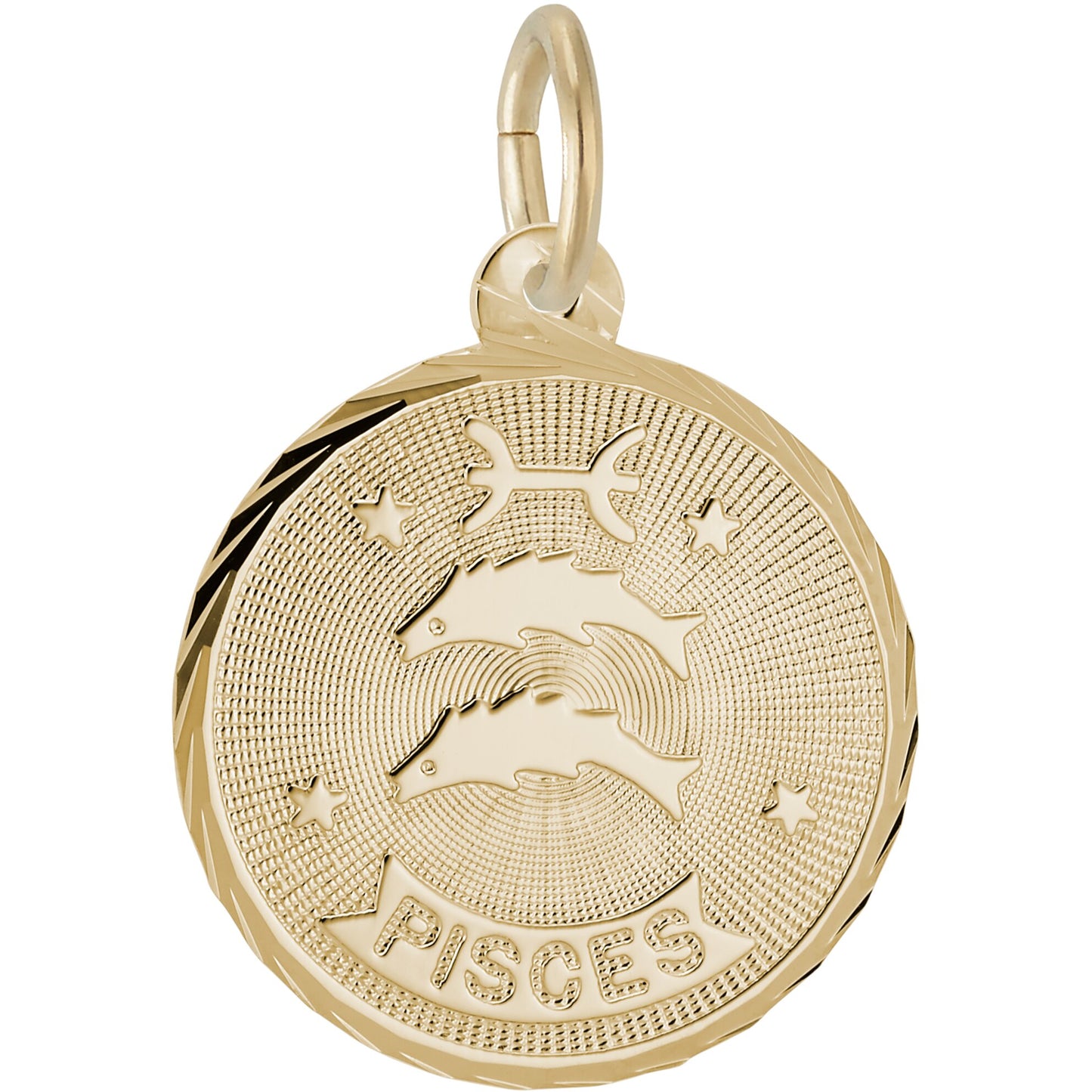 Pisces Constellation Charm - Metal - Sterling Silver
