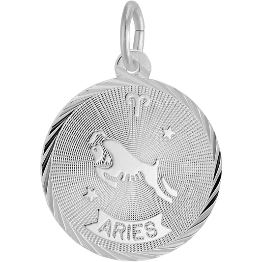 Aries Constellation Charm - Metal - Sterling Silver