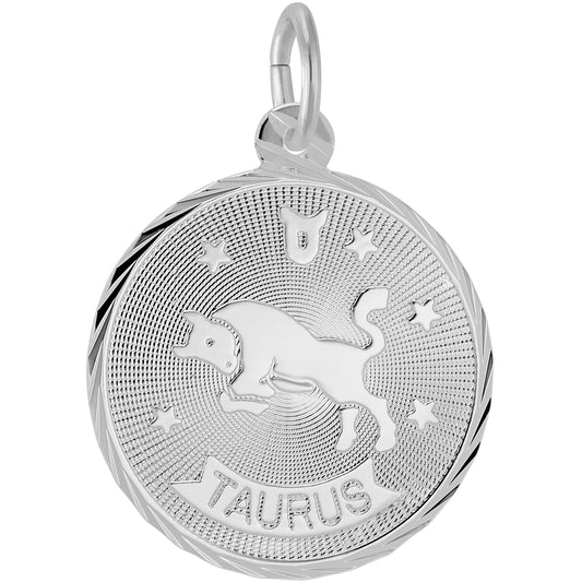 Taurus Constellation Charm - Metal - Sterling Silver