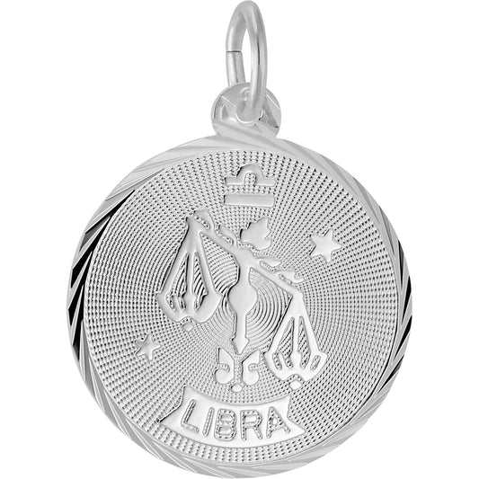 Libra Constellation Charm - Metal - Sterling Silver