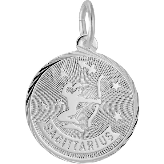 Sagittarius Constellation Charm - Metal - Sterling Silver
