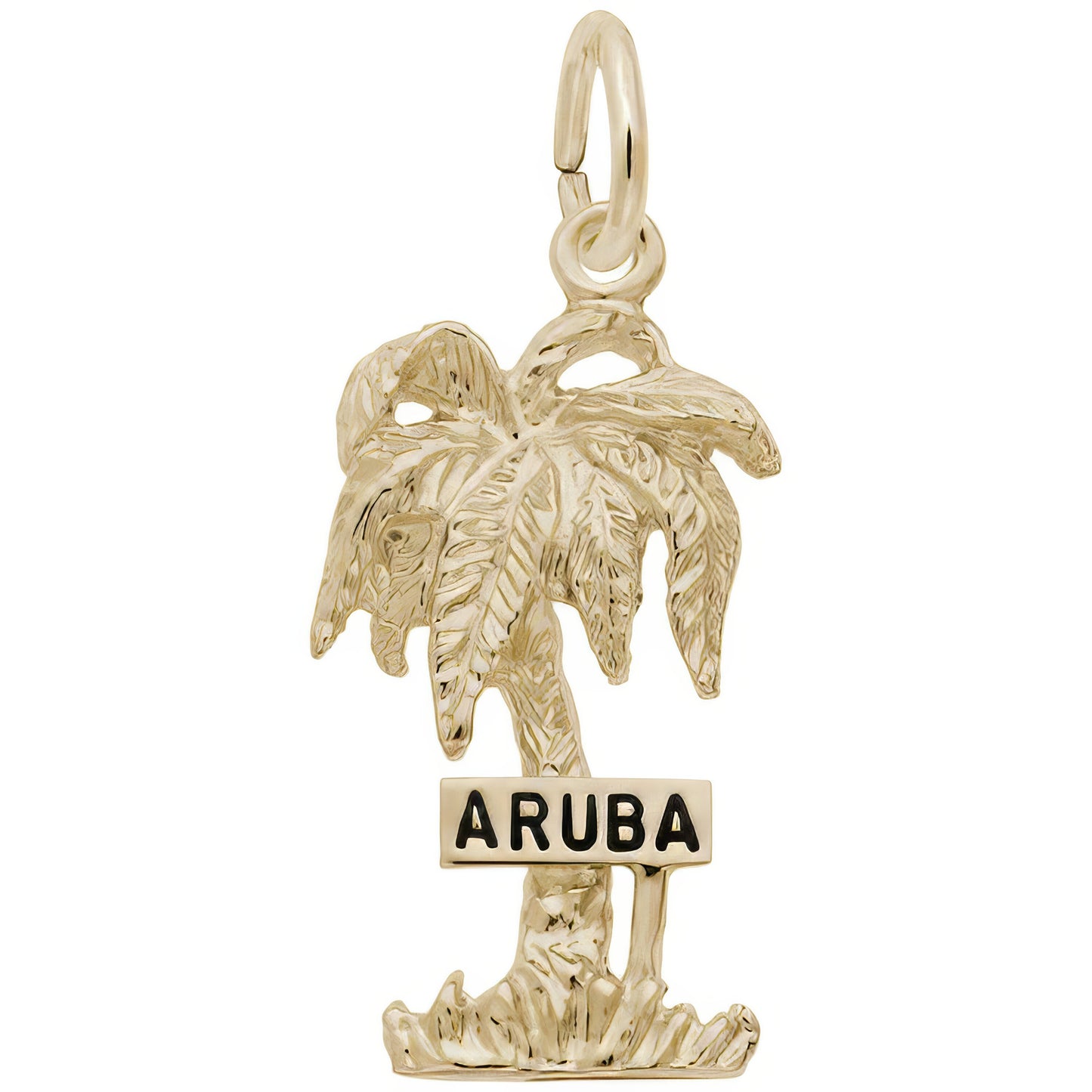 Aruba Palm Tree Charm - Metal - Sterling Silver