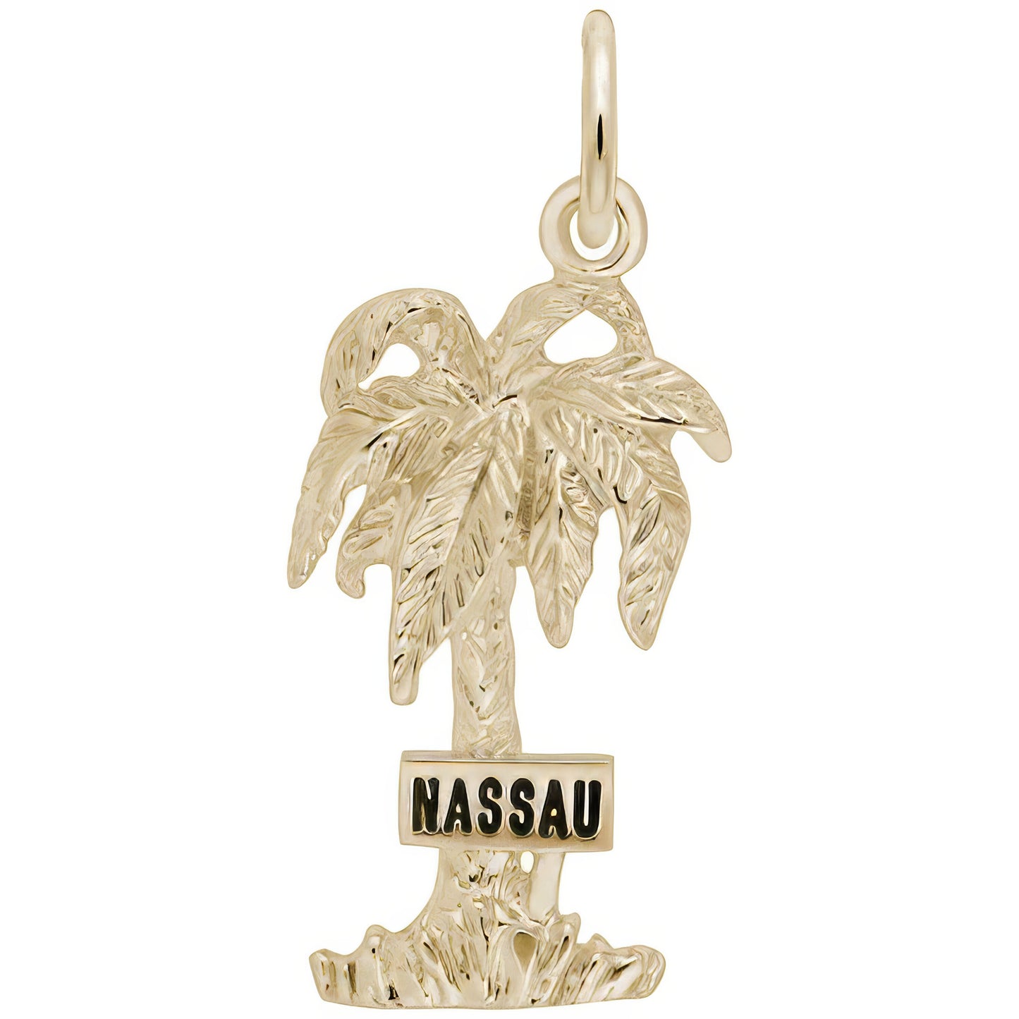 Nassau Palm Tree Charm - Metal - Sterling Silver