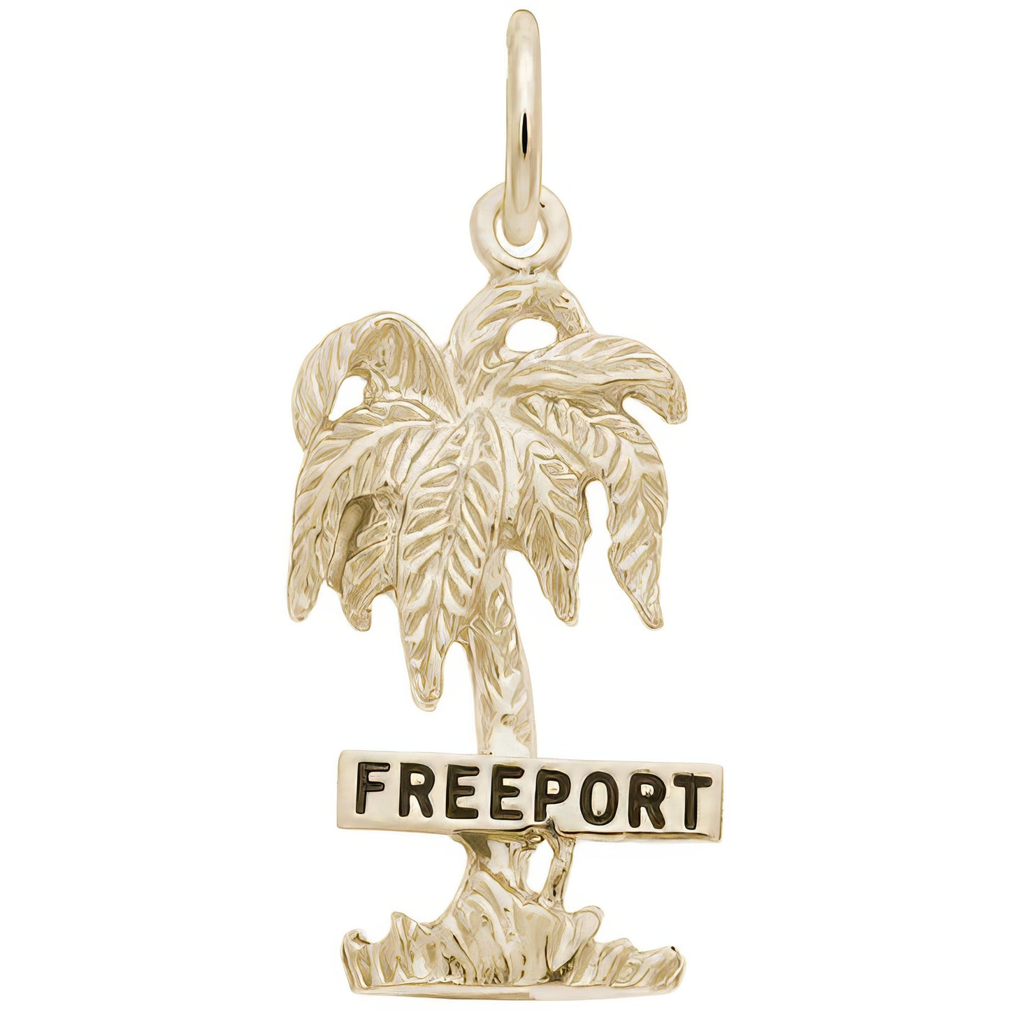Freeport Palm Tree Charm - Metal - Sterling Silver