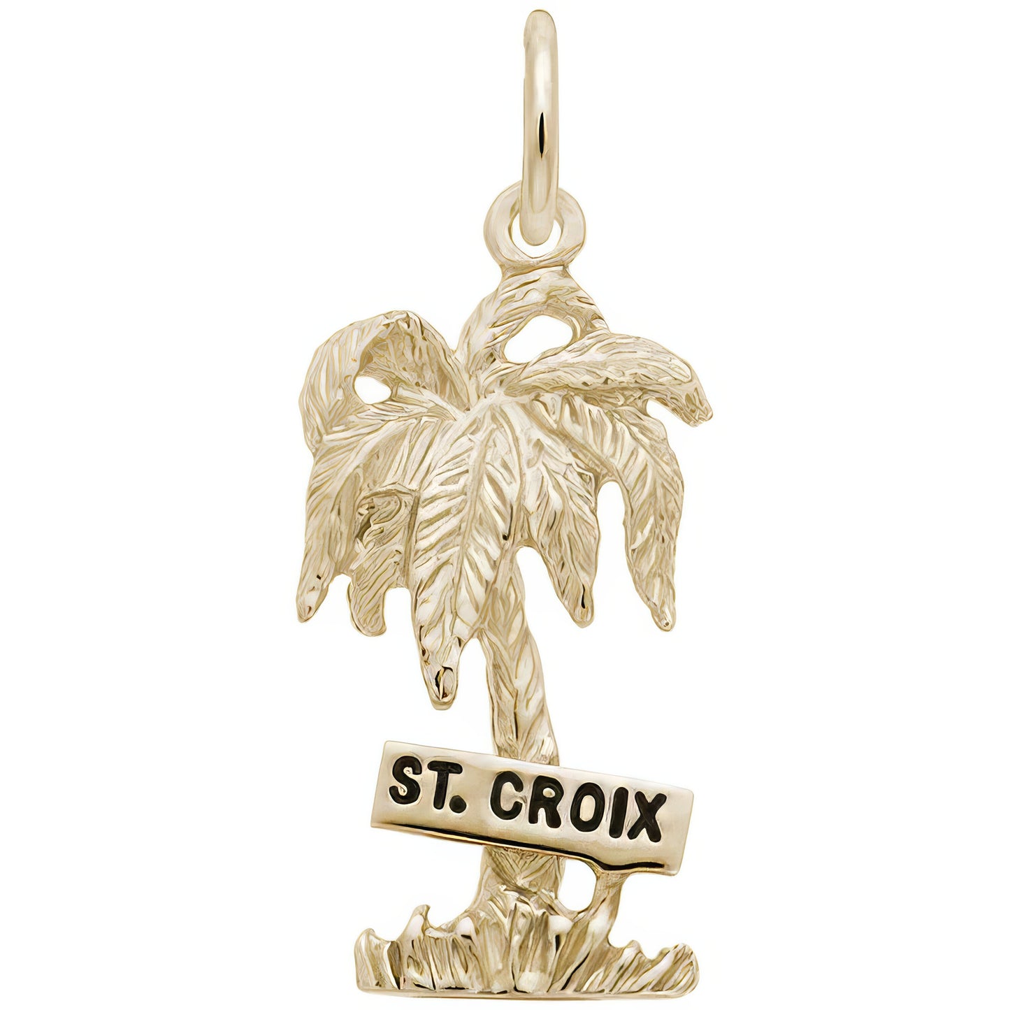St. Croix Palm Tree Charm - Metal - Sterling Silver