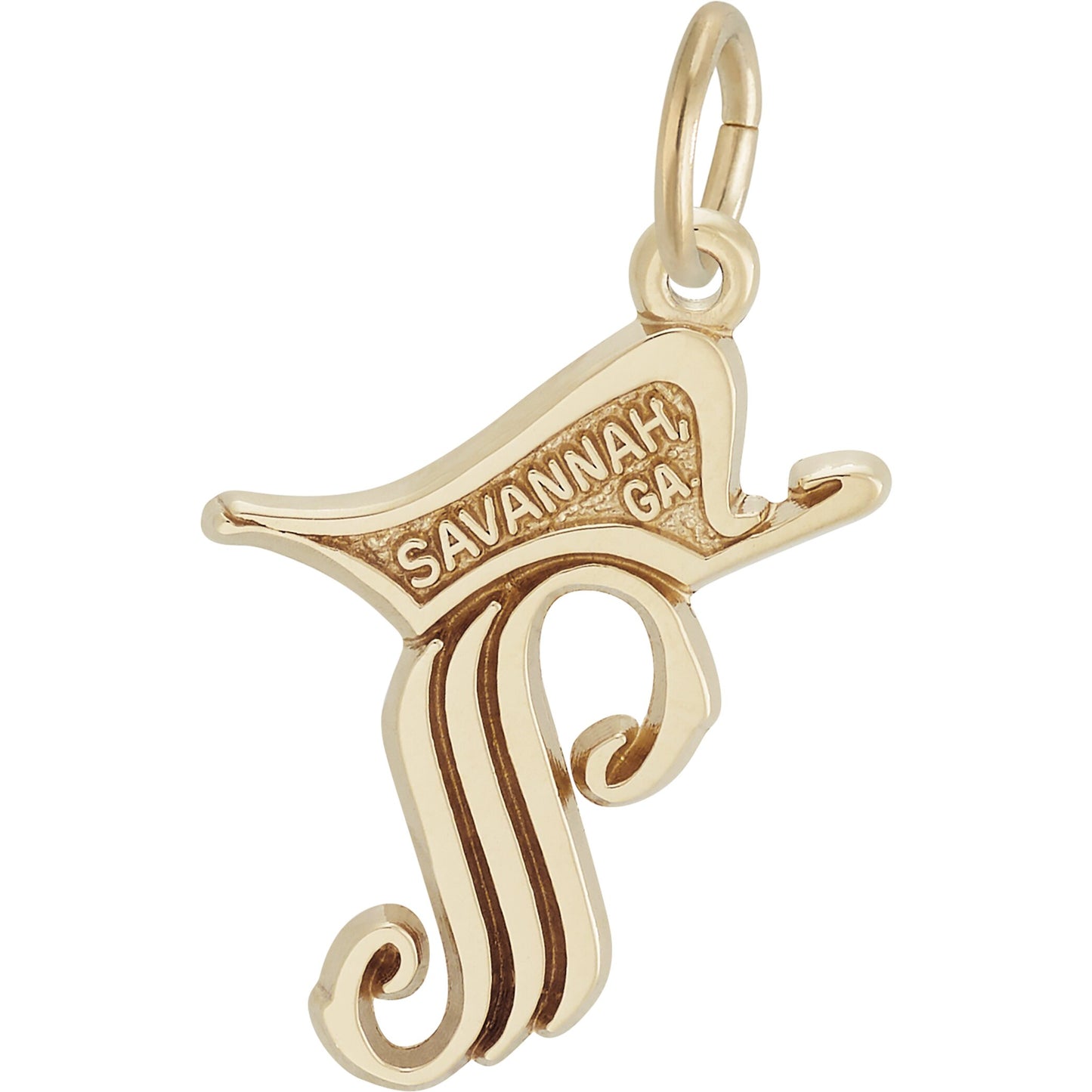 Savannah Georgia Symbol Charm - Metal - Sterling Silver