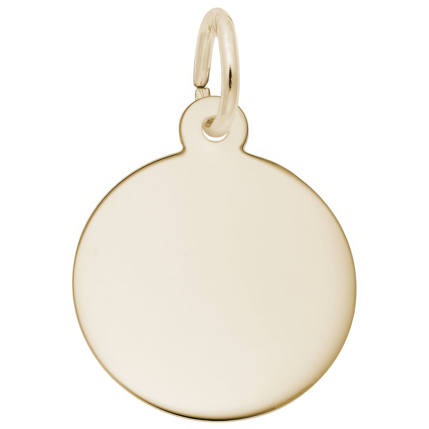 Sterling Silver Extra Small Round Disc Charm