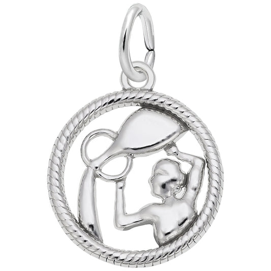 Sterling Silver Zodiac Aquarius Charm