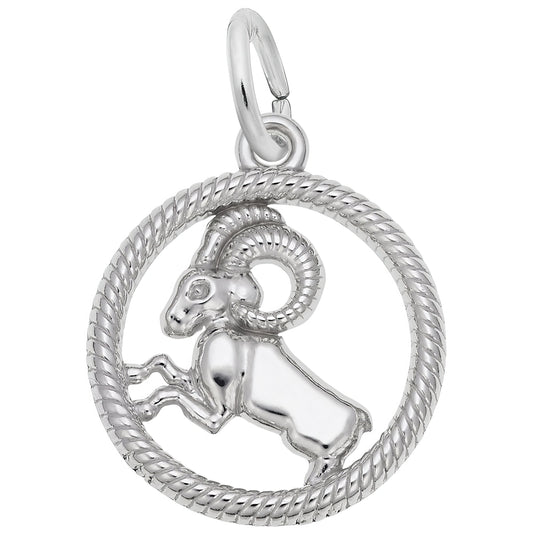 Sterling Silver Zodiac Aries Charm