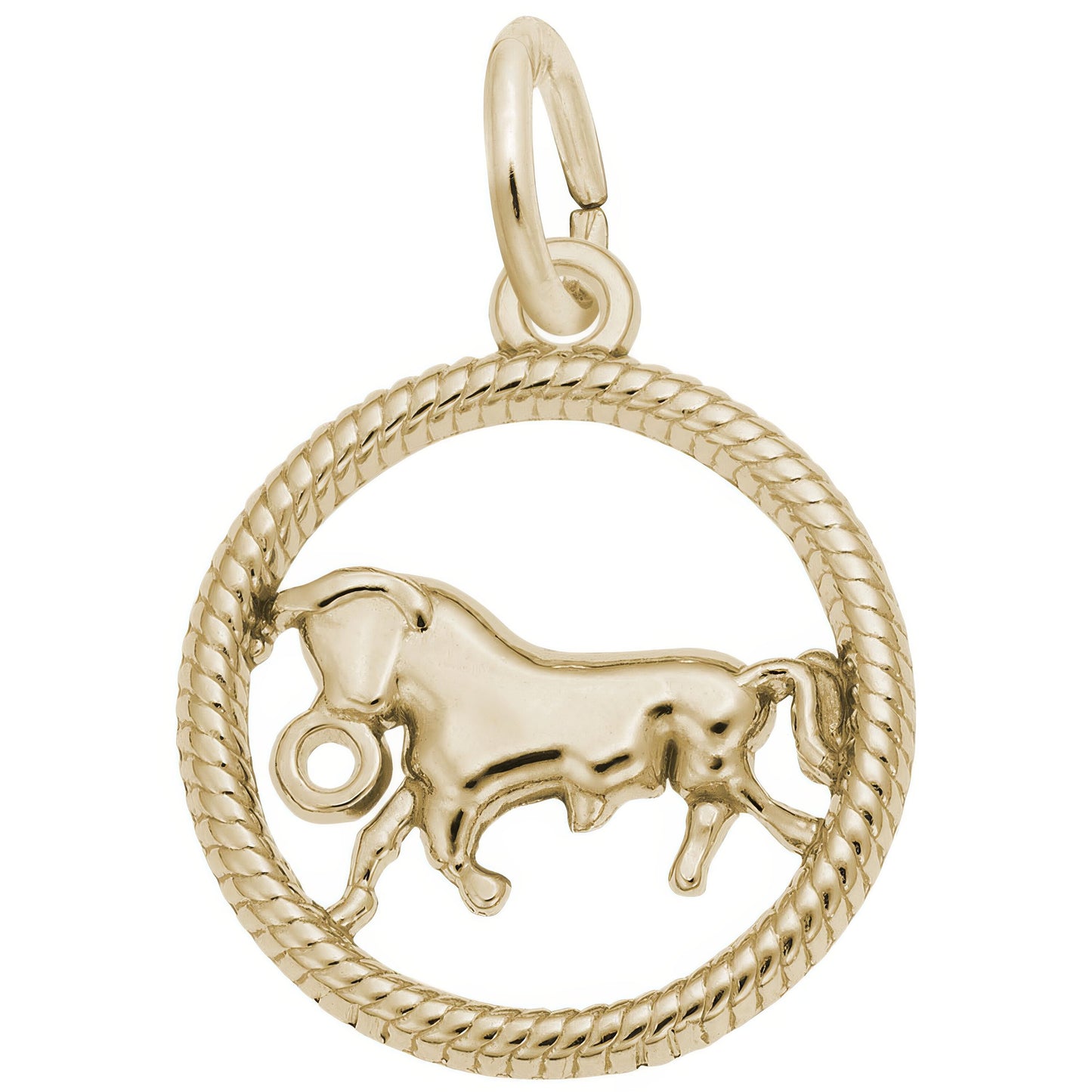 Sterling Silver Zodiac Taurus Charm