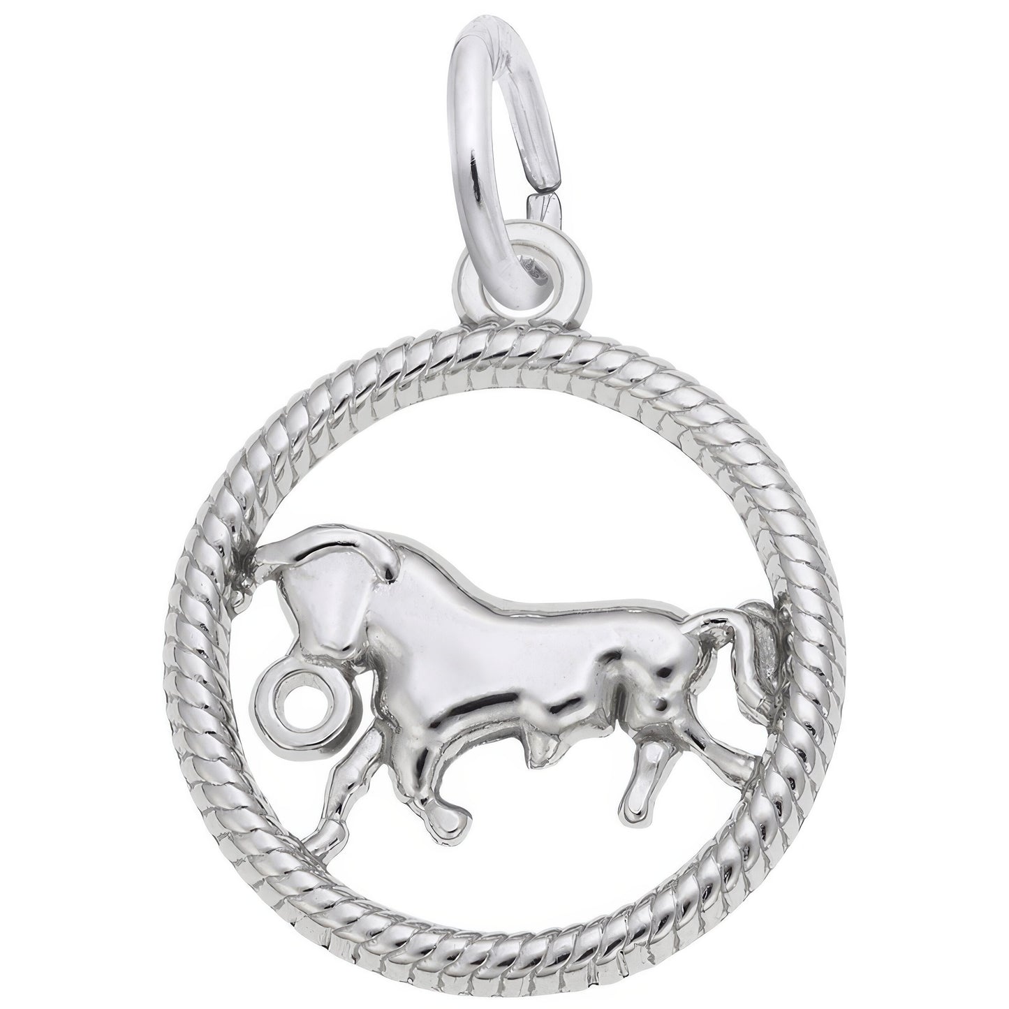 Sterling Silver Zodiac Taurus Charm