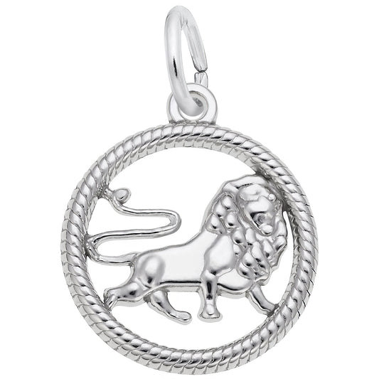 Sterling Silver Zodiac Leo Charm