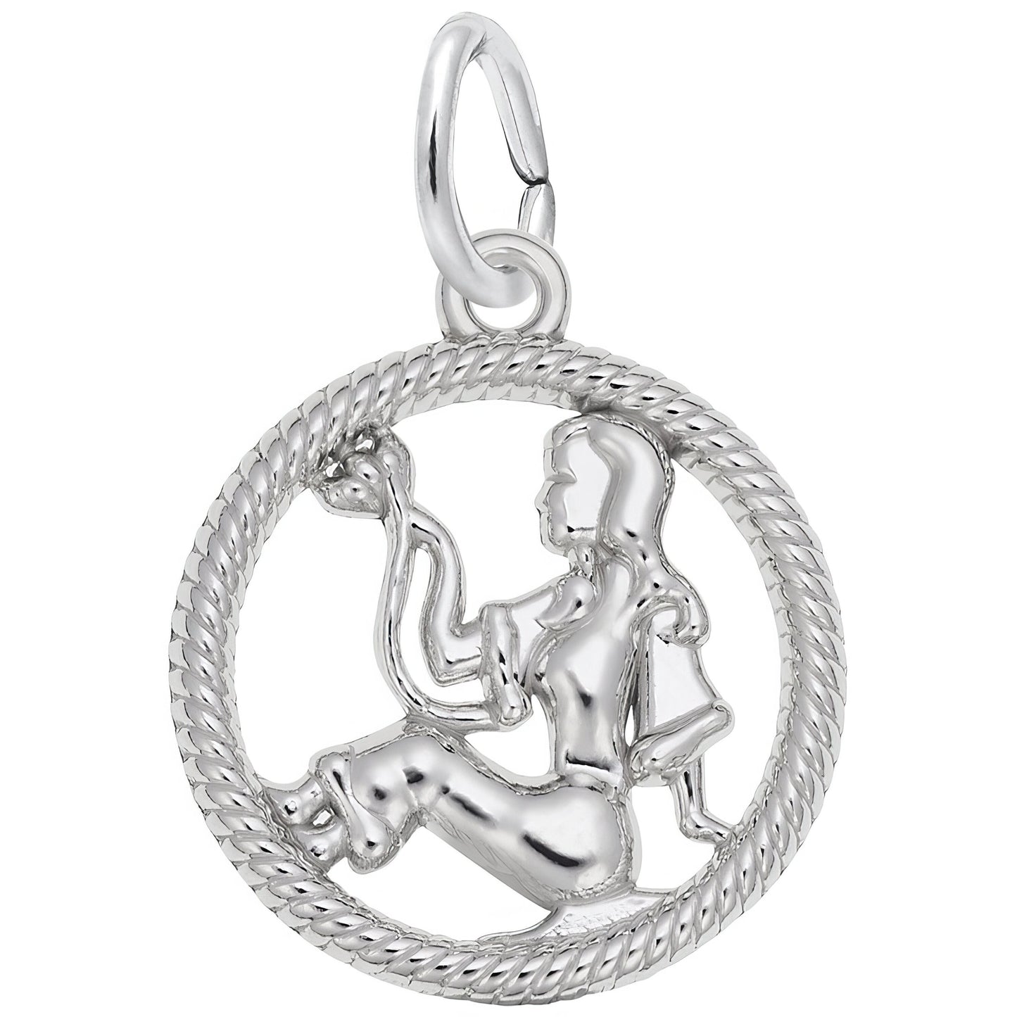 Sterling Silver Zodiac Virgo Charm