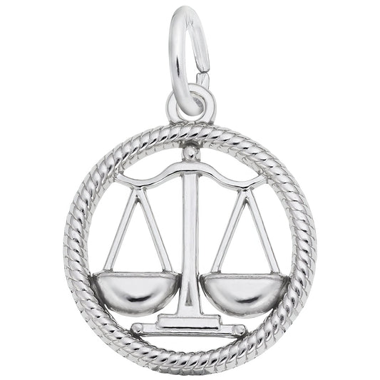 Sterling Silver Zodiac Libra Charm