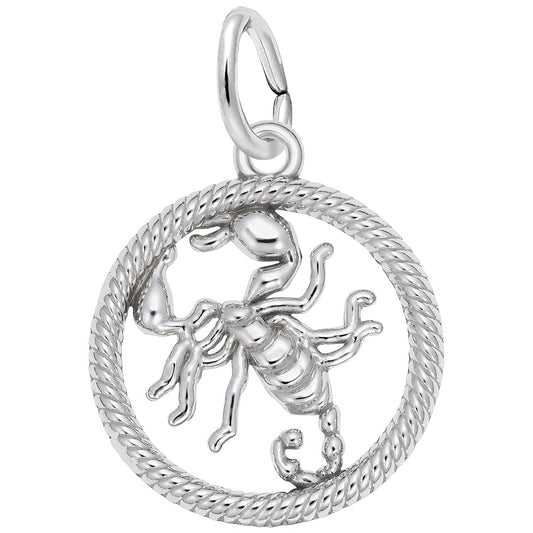 Sterling Silver Zodiac Scorpio Charm