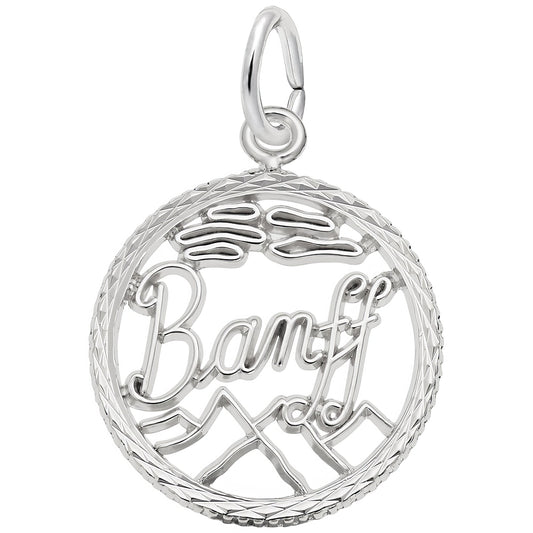Banff Faceted Charm - Metal - Sterling Silver