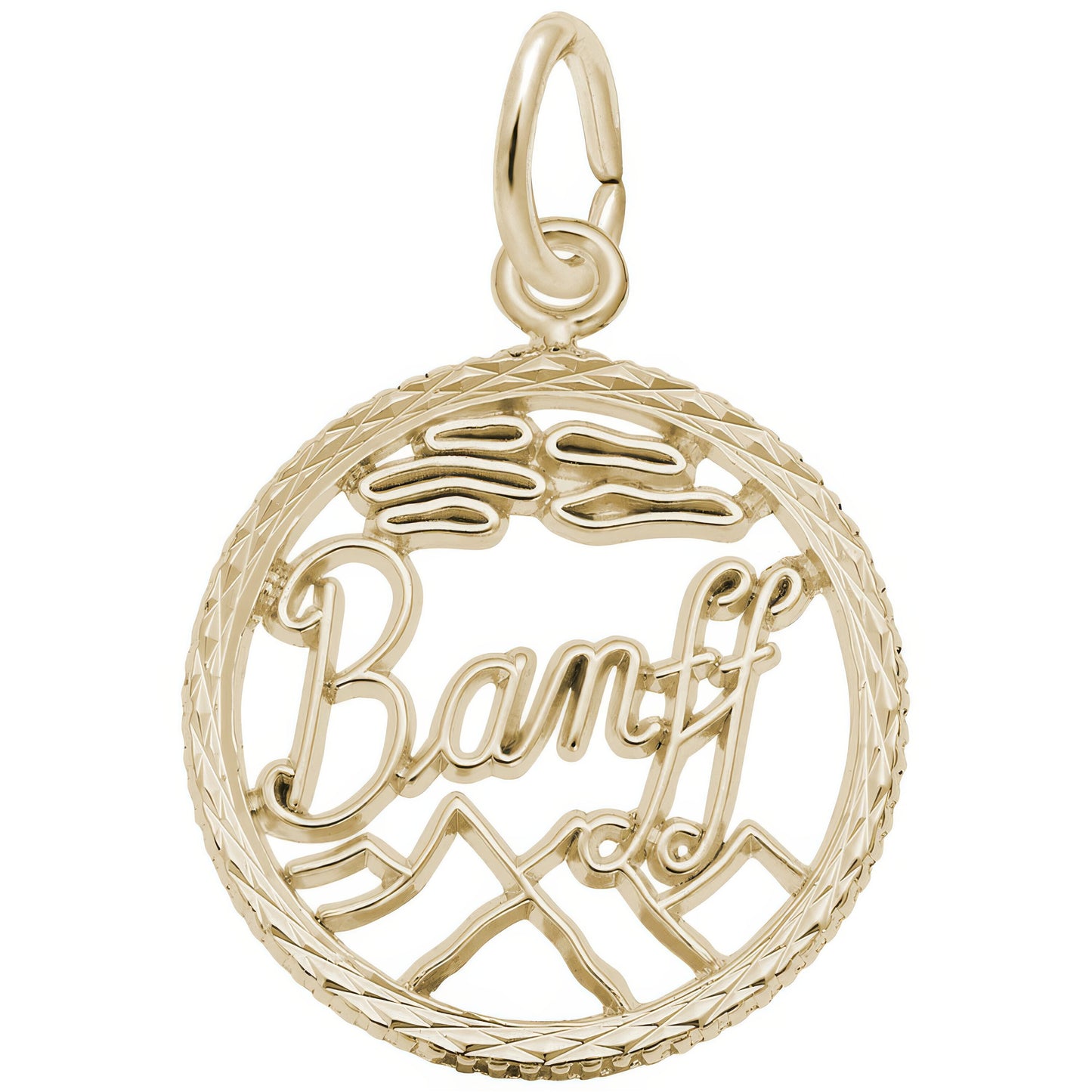 Banff Faceted Charm - Metal - Sterling Silver