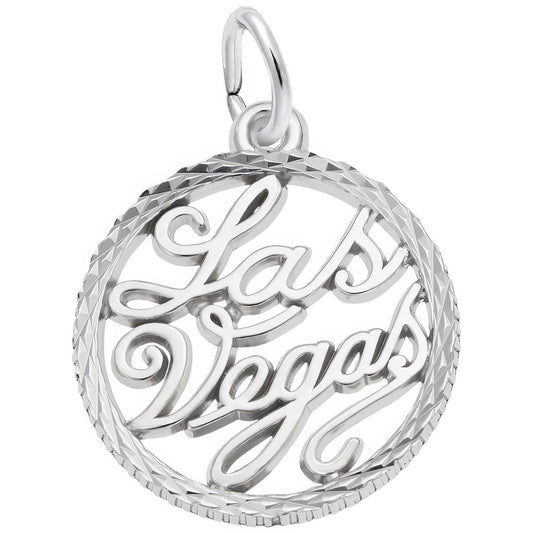 Las Vegas Open Charm - Metal - Sterling Silver