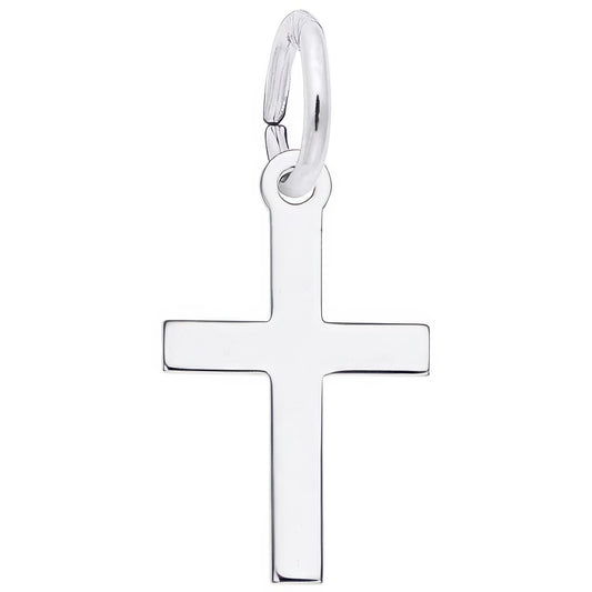 Sterling Silver Small Plain Cross Charm