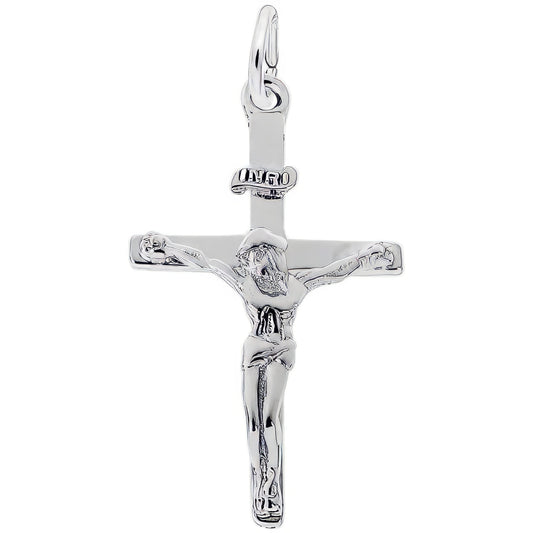 Cross Charm, Sterling Silver