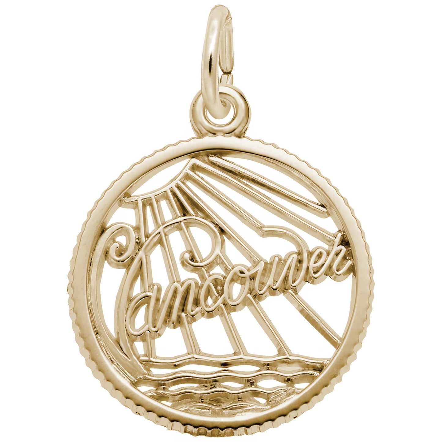 Vancouver Faceted Charm - Metal - Sterling Silver