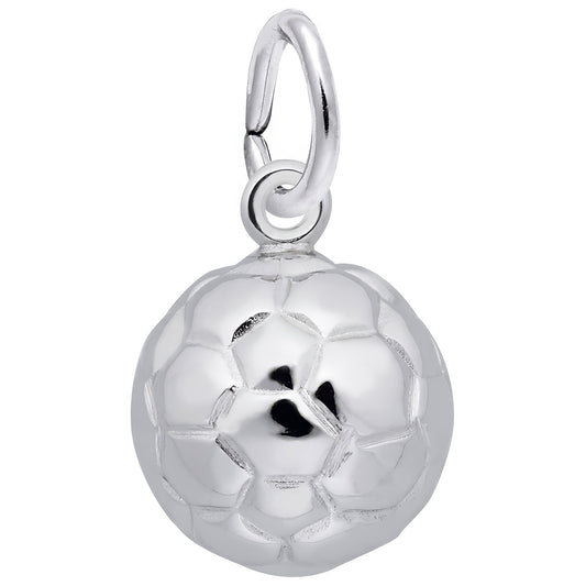 Sterling Silver Soccer Ball Charm
