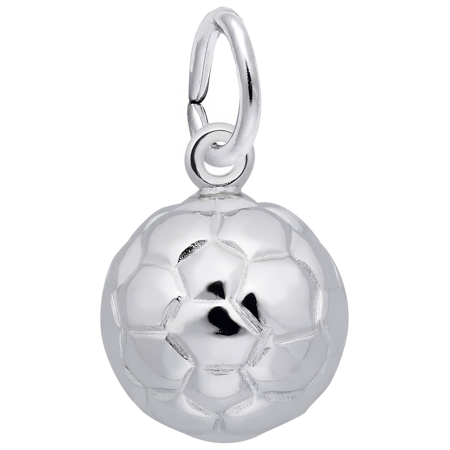 Sterling Silver Soccer Ball Charm
