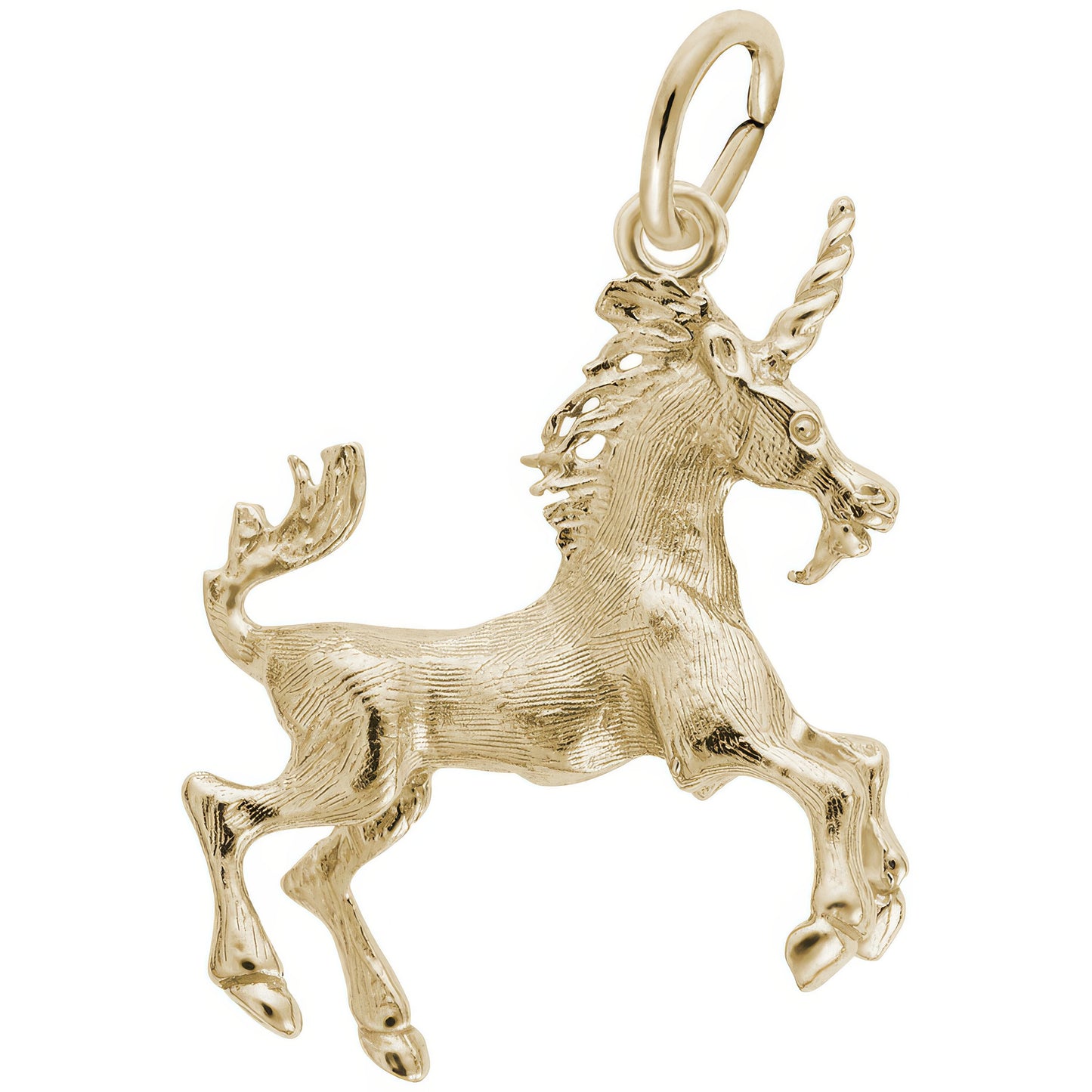 Prancing Unicorn Charm - Metal - Sterling Silver