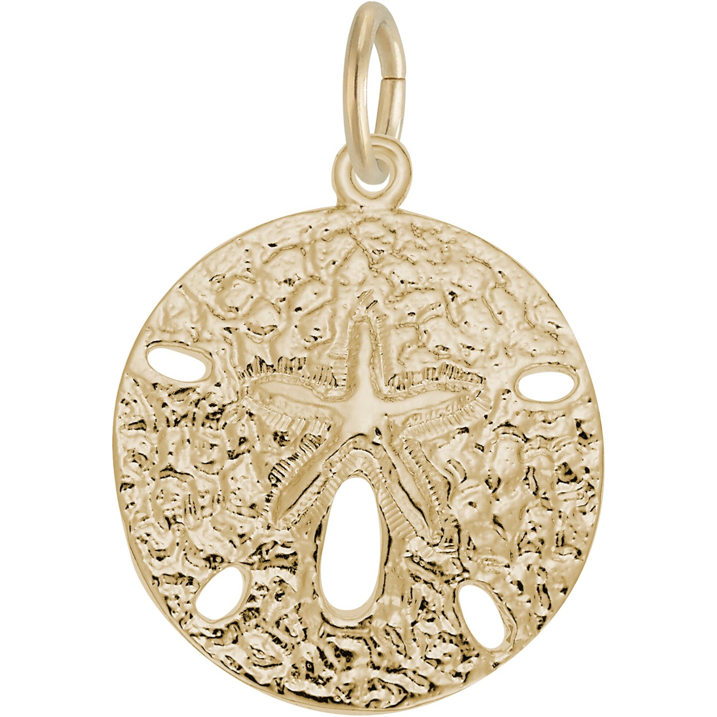 Medium Sand Dollar Charm - Metal - Sterling Silver