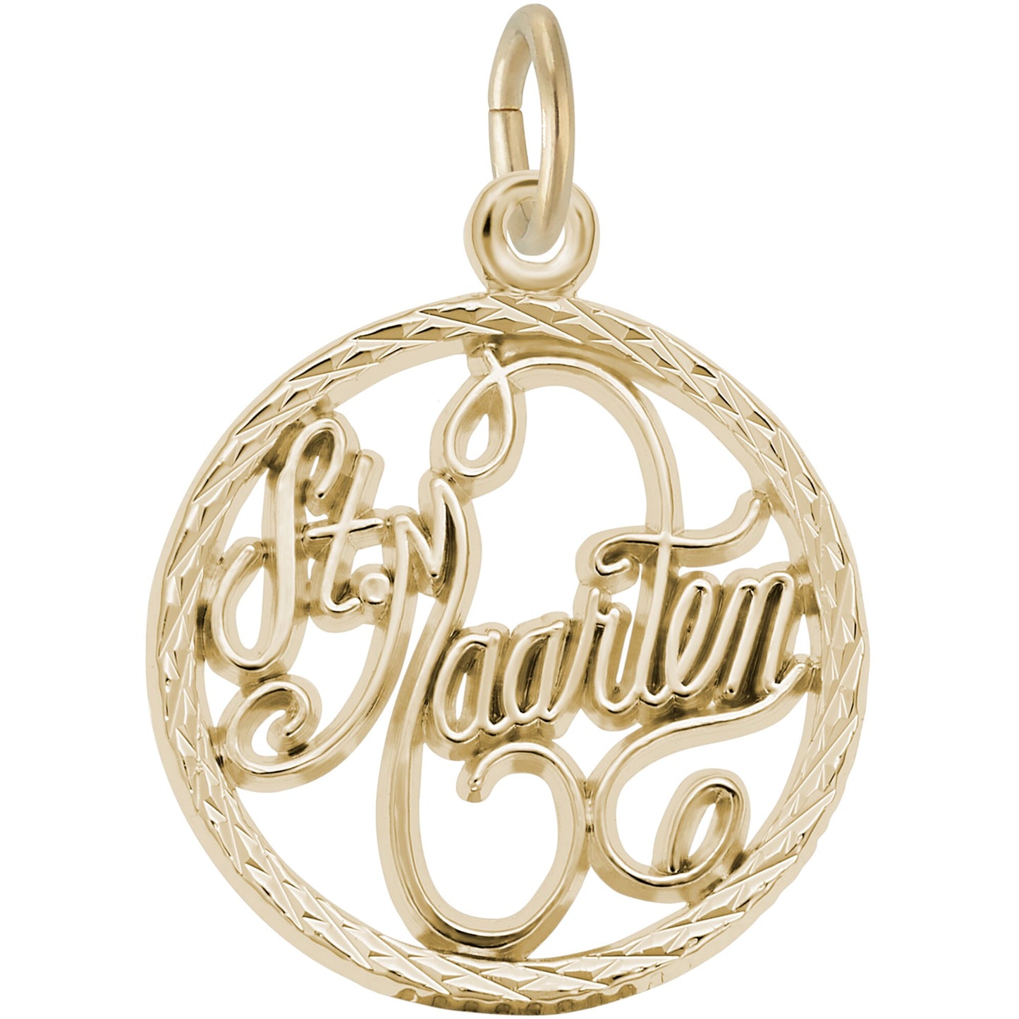 St. Maarten Faceted Charm - Metal - Sterling Silver