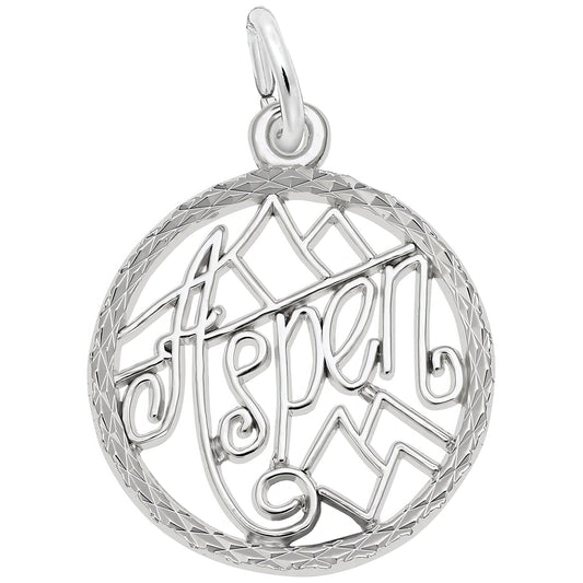 Aspen Faceted Charm - Metal - Sterling Silver
