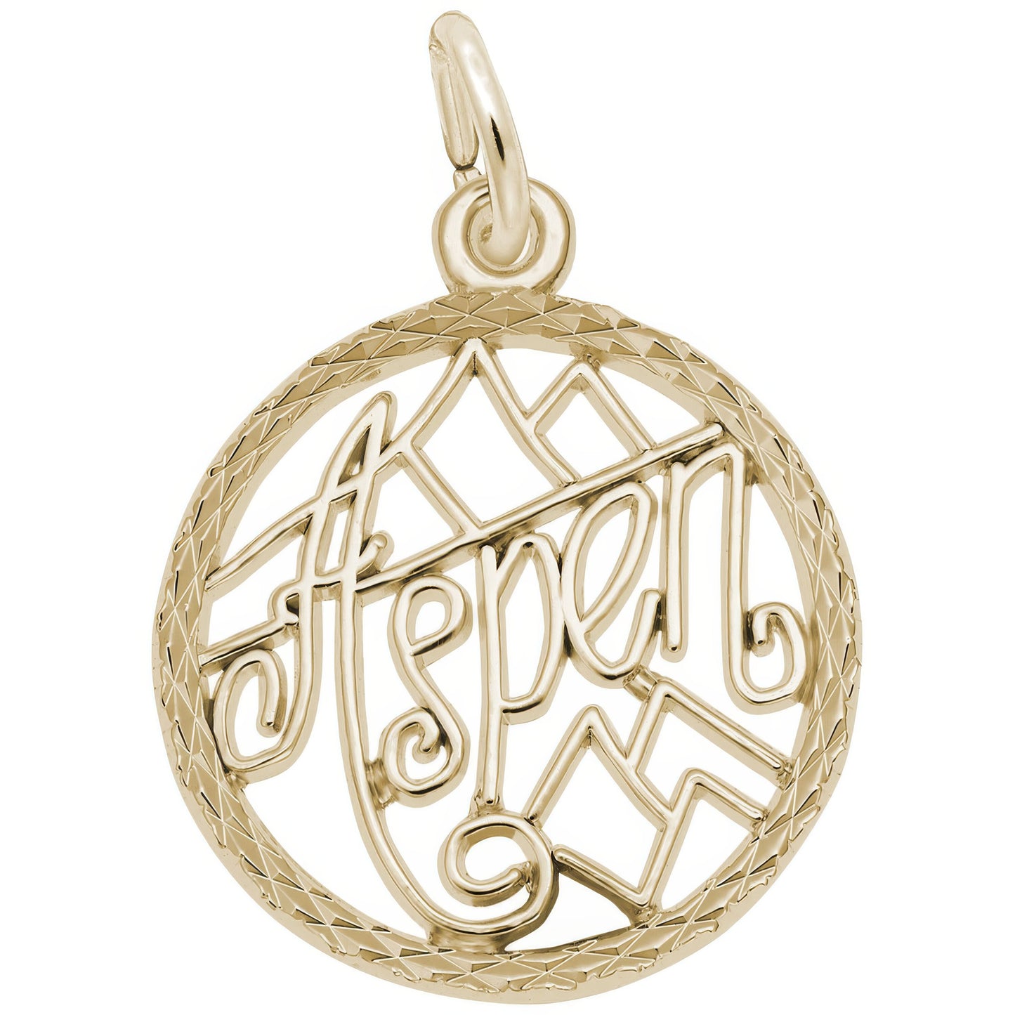 Aspen Faceted Charm - Metal - Sterling Silver