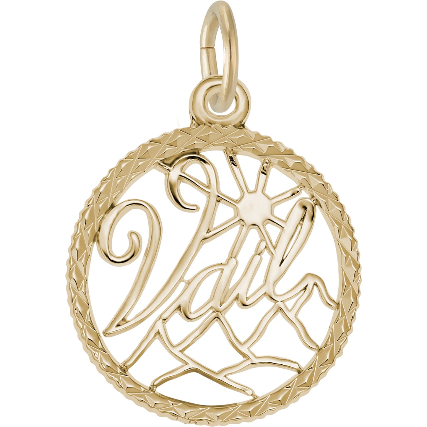 Vail Faceted Charm - Metal - Sterling Silver