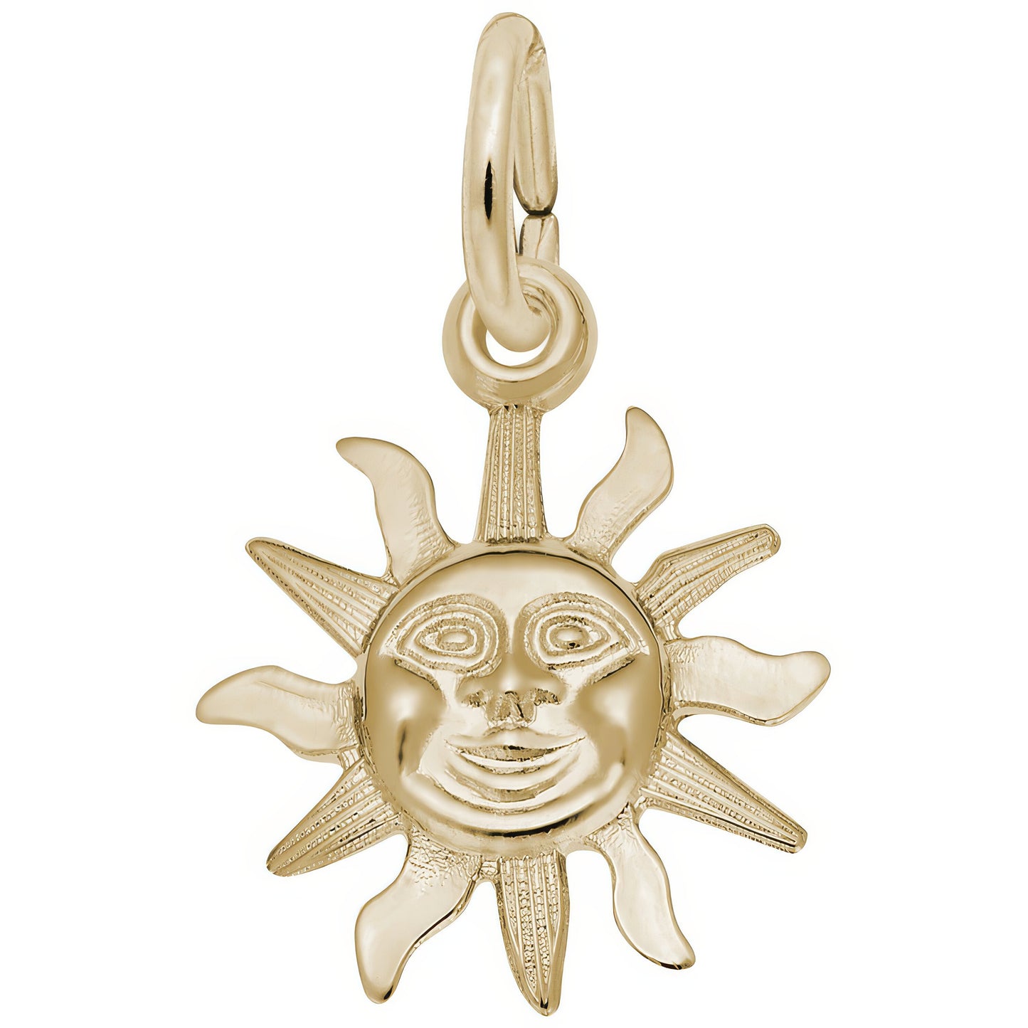 Sterling Silver Sunburst Charm