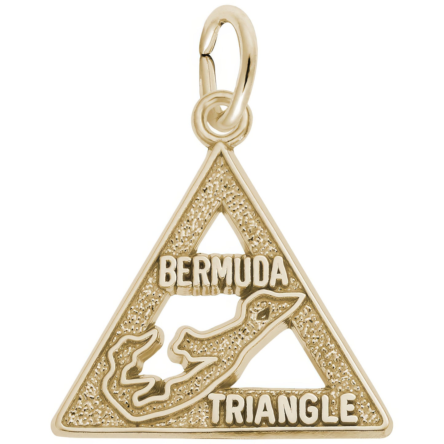 Bermuda Triangle Charm - Metal - Sterling Silver