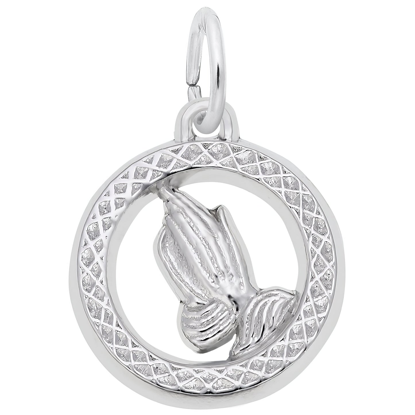 Sterling Silver Praying Hands Charm