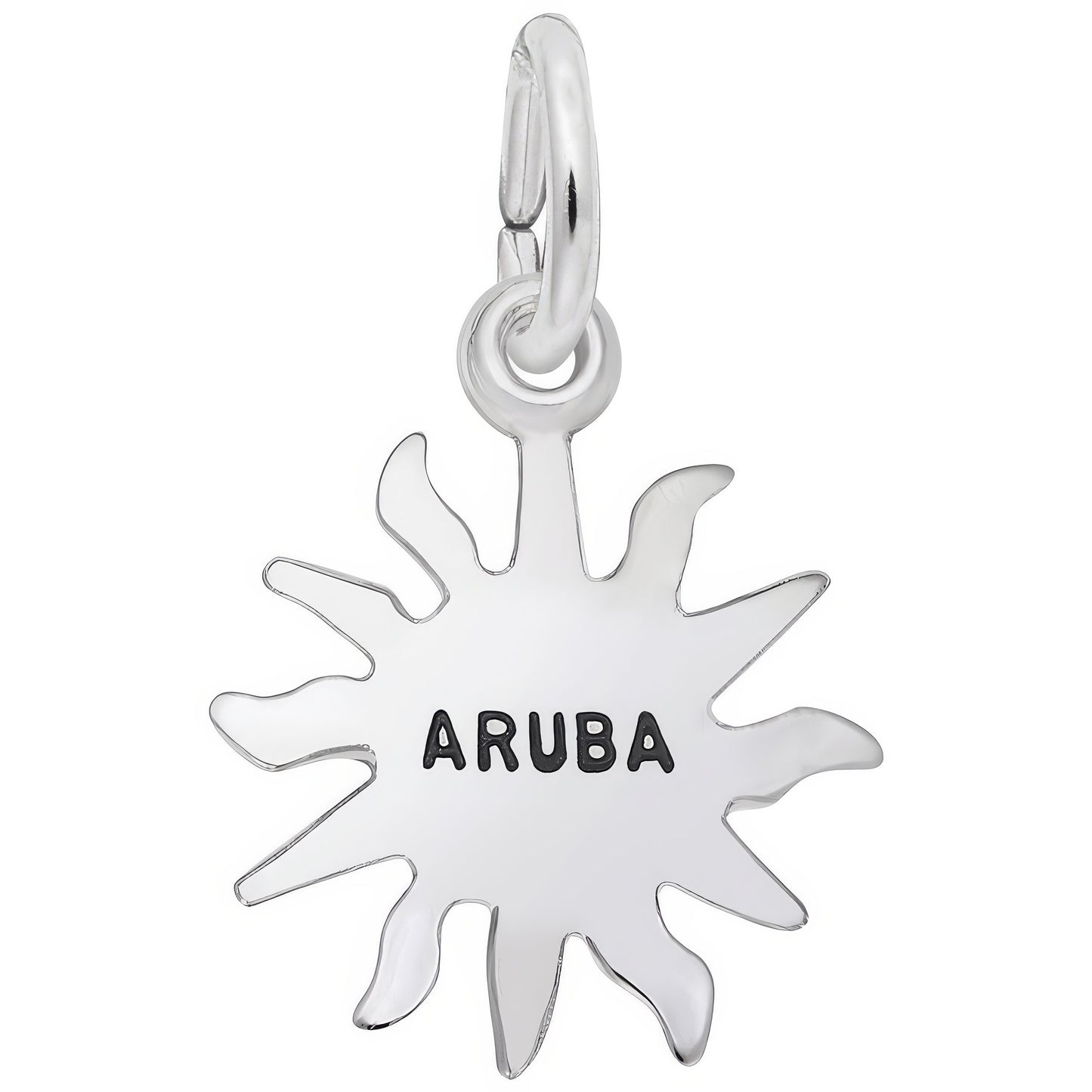 Aruba Sun Small Charm - Metal - Sterling Silver