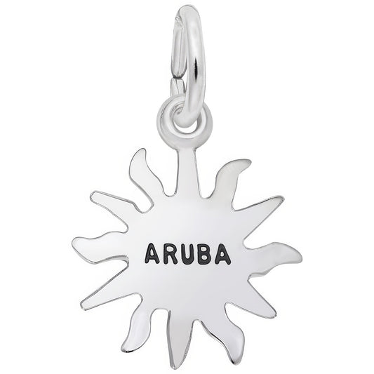 Aruba Sun Small Charm - Metal - Sterling Silver