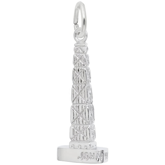 John Hancock Center Charm - Metal - Sterling Silver