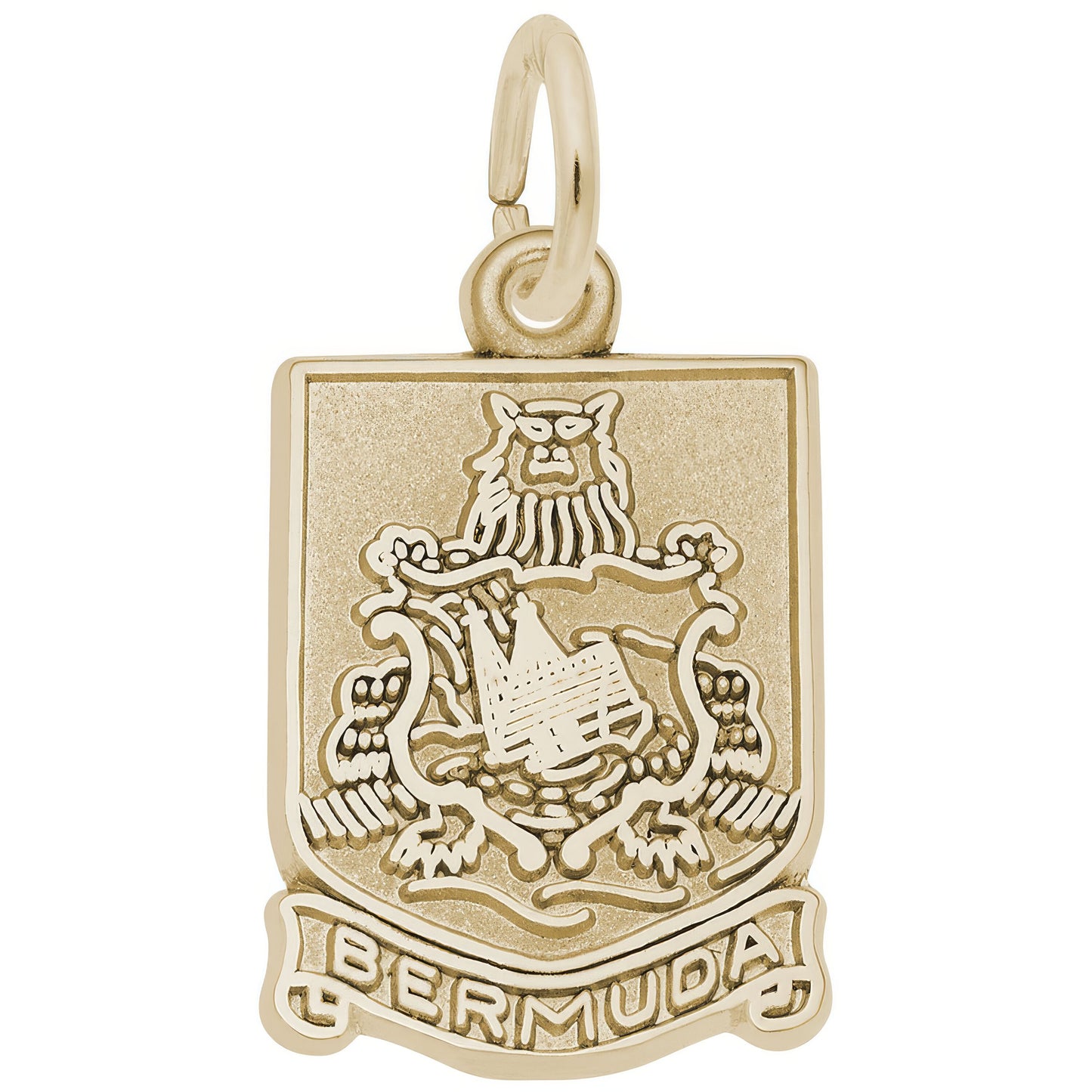 Bermuda Crest Charm - Metal - Sterling Silver