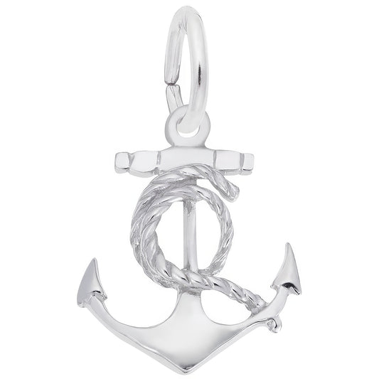 Ships Anchor Charm - Metal - Sterling Silver