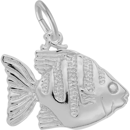 Sunfish Charm - Metal - Sterling Silver