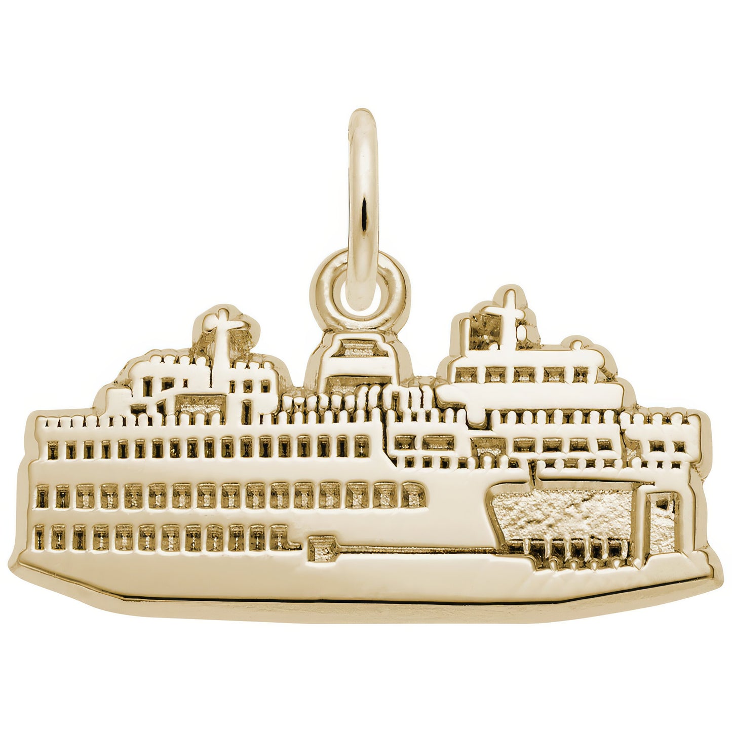 Washington State Ferry Charm - Metal - Sterling Silver