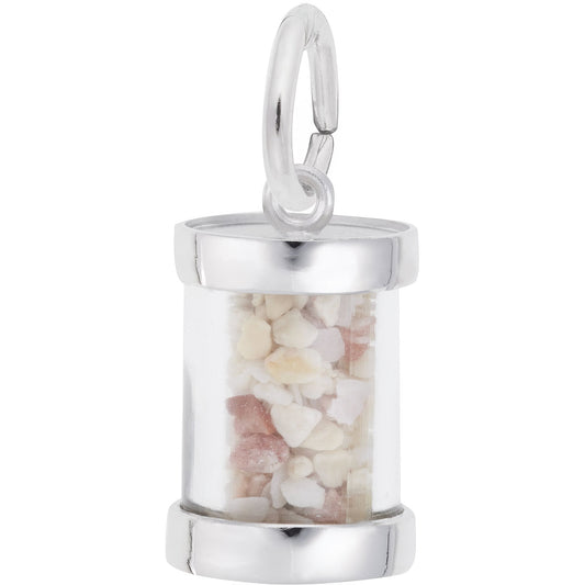 Bermuda Sand Capsule Charm - Metal - Sterling Silver