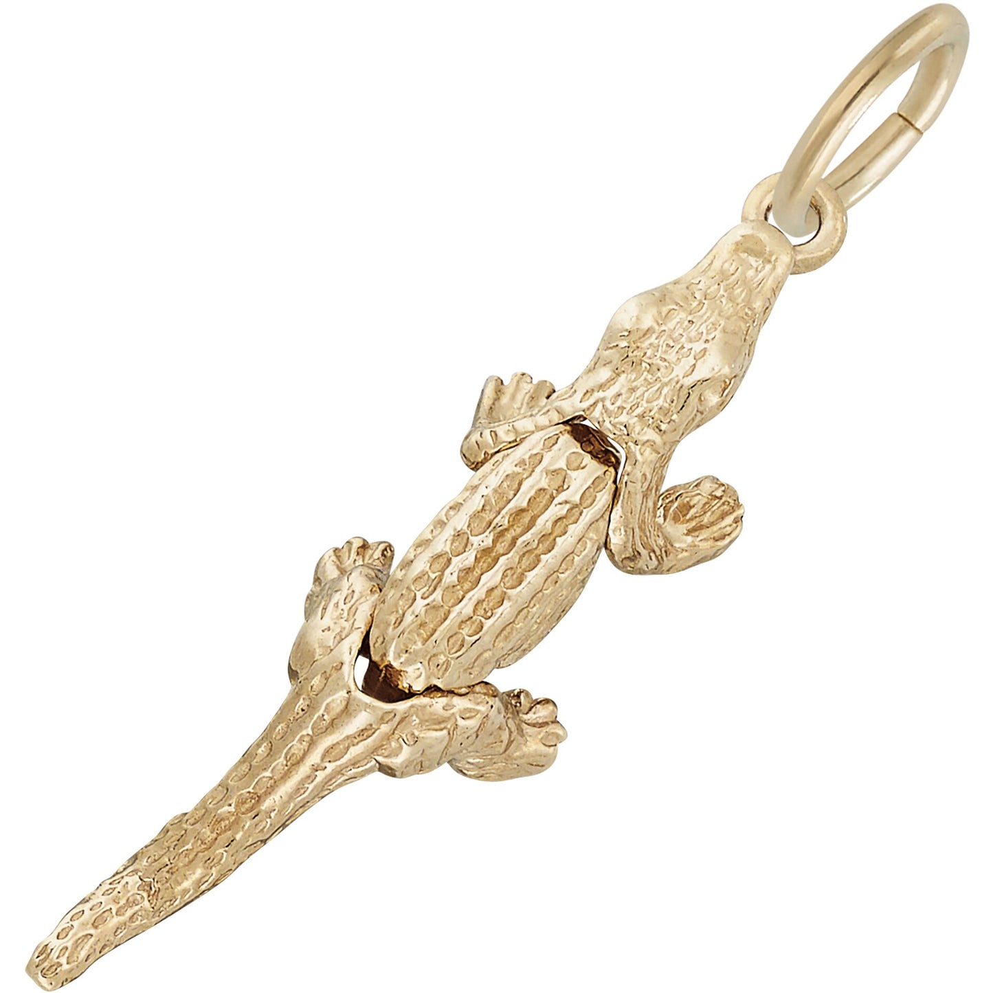 Gator Charm - Metal - Sterling Silver