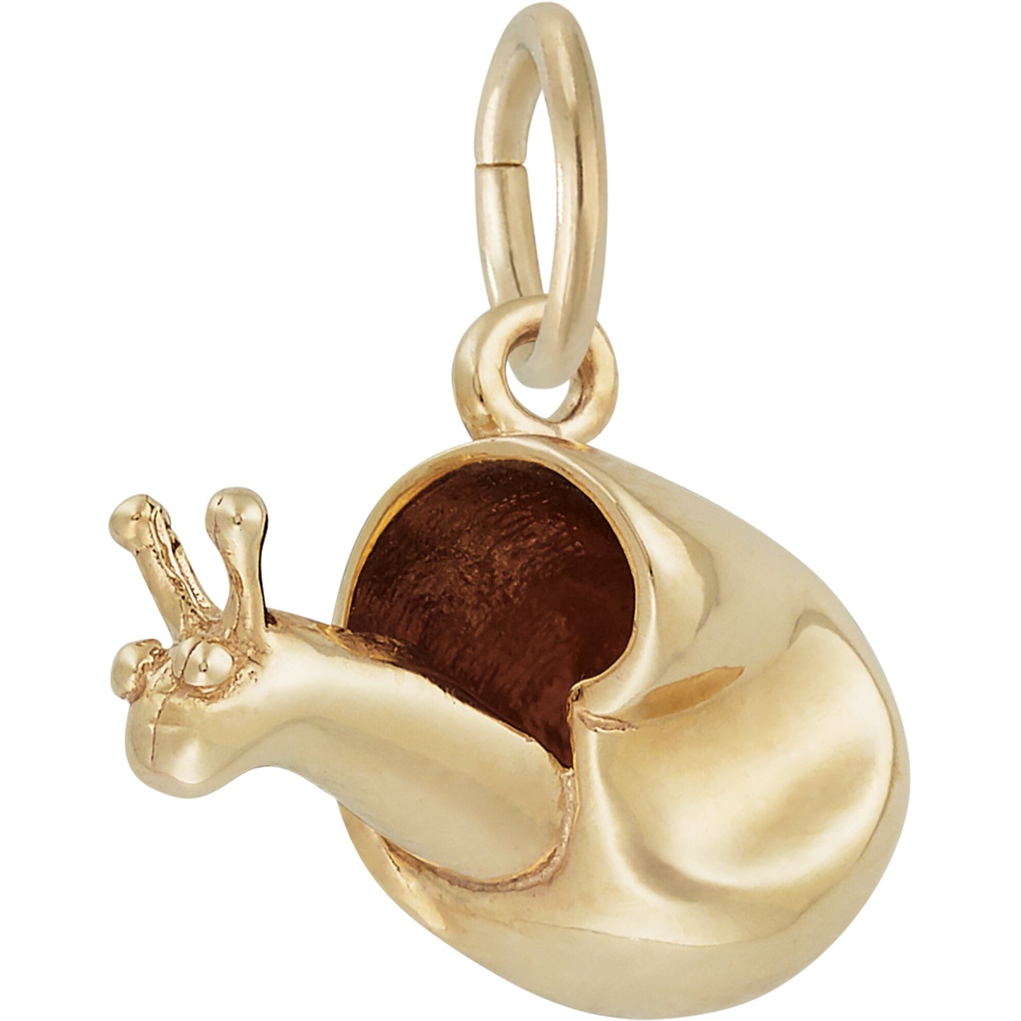 Sterling Silver Snail Charm - 10mm x 17mm