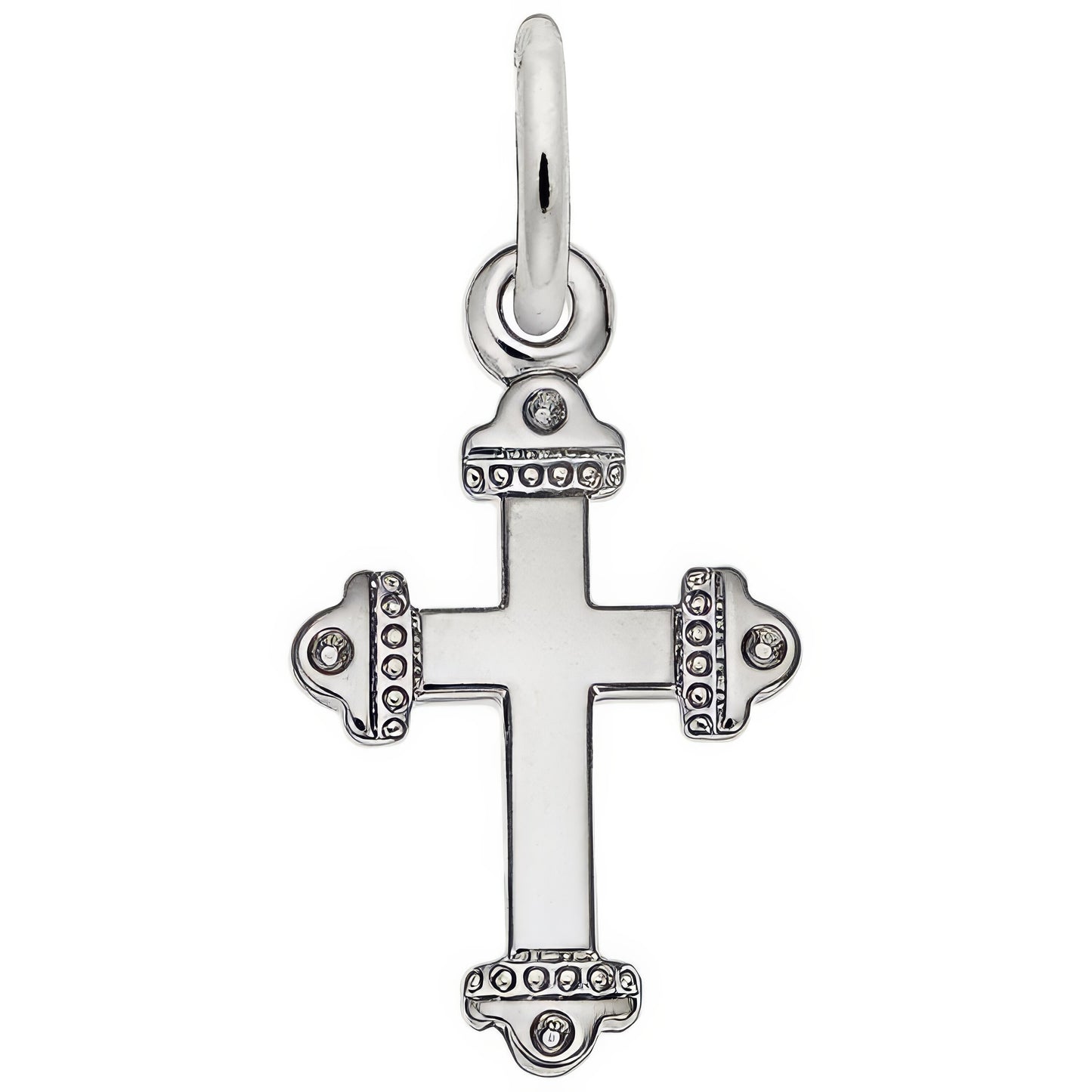 Cross Charm - Metal - Sterling Silver